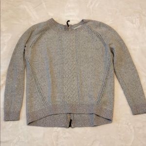 Hinge pink zip-back sweater